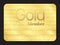 Gold member club card with small stars pattern