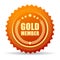 Gold member seal icon