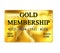 Gold membership card