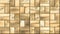 Gold metal panels seamless pattern background - metallic bricks on wall