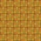Gold metal weave cross pattern