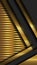 Gold metallic diagonal shaded lines on a dark brown background with horizontal stripes.