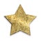 Gold metallic grunge star