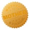 Gold MOTHER Badge Stamp