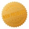 Gold NEW PRODUCT Medal Stamp