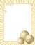 Gold New year\'s frame