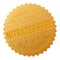 Gold NITRATES FREE Medal Stamp