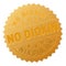 Gold NO DIOXIN Medal Stamp