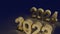 The gold number 2024 for year content 3d rendering