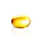 Gold oil collagen capsule pill illustration.