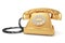 Gold old-fashioned phone