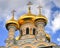 Gold Onion Domes of the Alexander Nevsky Cathedral