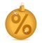 Gold ornament discount percentage