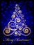 Gold ornate Christmas tree