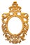 Gold ornate oval frame