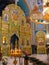 Gold ornated interior of orthodox church