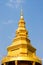 The gold pagoda in temple thailand