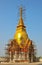 Gold pagoda underconstruction