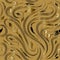 Gold paisley 3d seamless pattern. Vector floral patterned backg