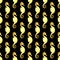 Gold pattern on a black background.