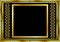 Gold pattern frame with waves and stars_11