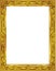 Gold photo frame with corner thailand line floral for picture, Vector design decoration pattern style. frame border design is patt