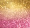 Gold and pink abstract bokeh lights. defocused background