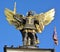 Gold plated bronze statue of Archangel Michael Saint patron of Kiev