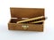 Gold plated Harmonica in box