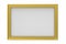 Gold plated rectangular picture frame