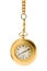 Gold Pocket watch on a chain