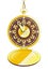 Gold pocket watch in vector