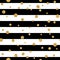 Gold polka dot confetti seamless pattern