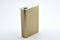Gold portable powerbank with power button and charging indicator