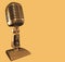 Gold professional microphone