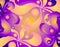 Gold Purple Swirls Background