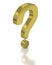 Gold question mark symbol