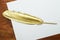 Gold quill pen