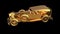 Gold retro car