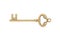 Gold retro weathered skeleton key