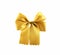 Gold ribbon object white background.