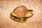 Gold ring with sunstone