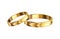 Gold Rings Pair Composition