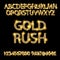 Gold rush. alphabets