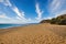 Gold sand in Roukounas beach Anafi