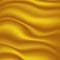 Gold satin and silk cloth fabric crease background and texture. Vector illustration