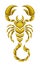 Gold scorpion