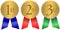 Gold Seal Award Ribbons/eps