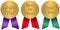 Gold Seal Award Ribbons/eps