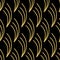 Gold seamless pattern, abstract plant motif twig, black gold shimmer shiny wild background